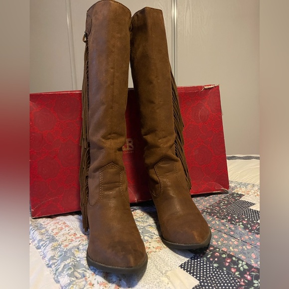 Carlos by Carlos Santana Lever fringe boots sz 10🤎 - Picture 10 of 17